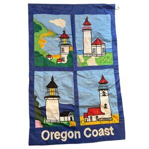 Oregon Coast Lighthouses Wall Hanging flag Quilt pattern Art READ